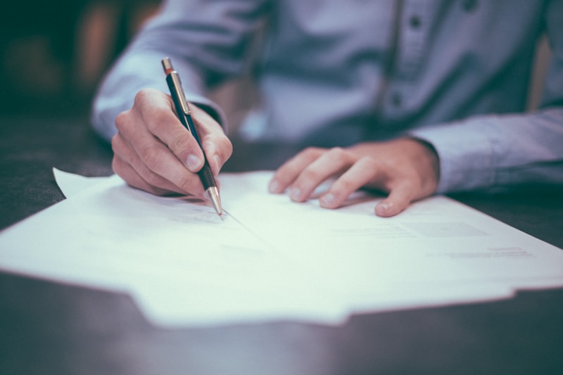 Will and estate documents prepared for a client consultation